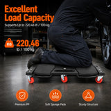 Rolling Knee Protection Pad with 5 Wheels and Tool Tray for Maintenance