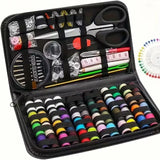 Sewing Kit Set 27pcs with Threads, Needles, Scissors & Storage Bag