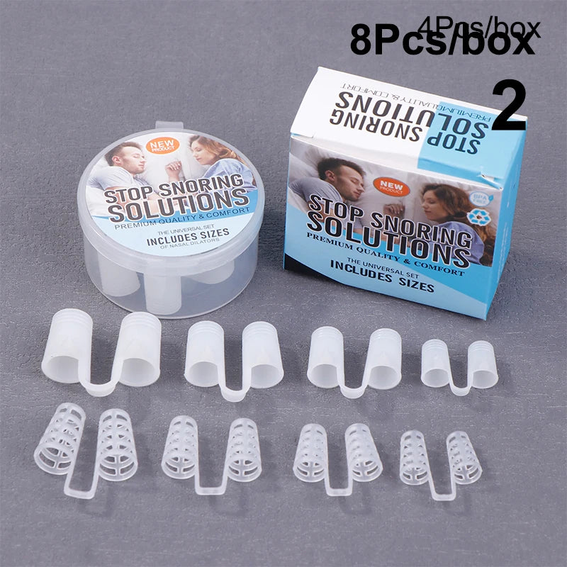 Silicone Nasal Dilators for Snoring Relief, 4/8 Pieces Set