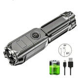 Powerful Rechargeable LED Flashlight 100,000 Lumen Waterproof Tactical Torch