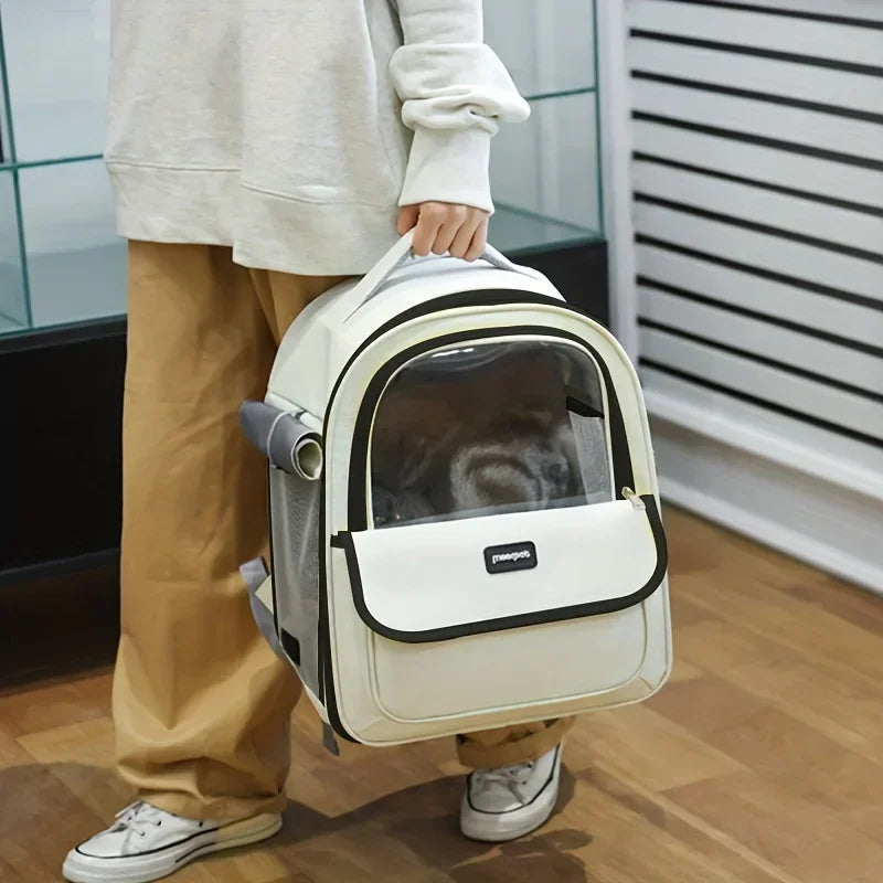 Transparent Cat Dog Carrier Backpack, Portable Space Capsule for Pets