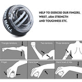 Wrist Power Gyroscopic Grip Ball Strengthener for Home Fitness