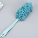 Long Handle Bath Brush Back Scrubber Soft Mesh Shower Puff 1pc