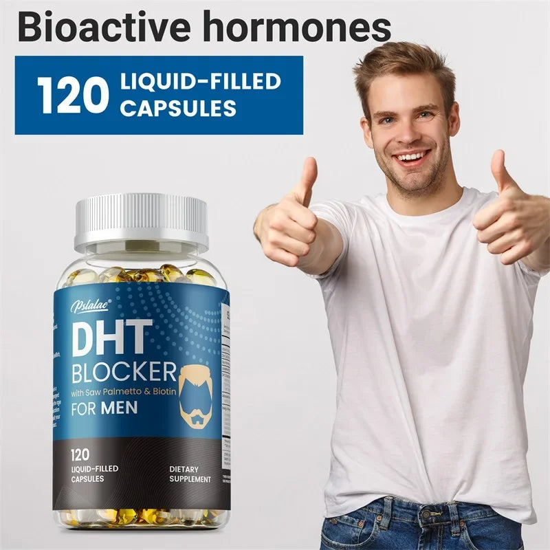DHT Blockers for Men - Saw Palmetto & Biotin for Hair Growth Support