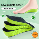 Memory Foam Height Increase Insoles for Men Women Arch Support Shoe Pads