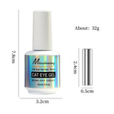 Holographic Glitter Cat Eye Gel Nail Polish 15ml - UV/LED Curable