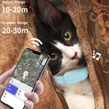 Pet GPS Tracker Collar for Cats & Dogs - Waterproof Real-Time Locator