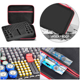Battery Organizer Case with Tester for 150+ Batteries, Hard Shell Storage