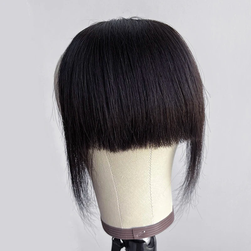 Clip On Bangs Wig for Women - Straight Human Hair Hairpiece