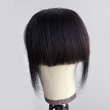 Clip On Bangs Wig for Women - Straight Human Hair Hairpiece