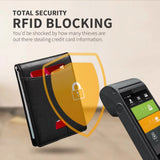 Slim Wallet for Men - RFID Blocking Leather Bifold Front Pocket Wallet