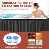 LILYPELLE Inflatable Hot Tub for 1-2 Persons, 75 Gallon Capacity