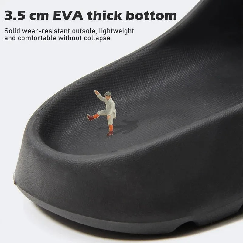 Coconut Slippers Thick-Soled EVA Slides for Men & Women - Summer Beach Sandals