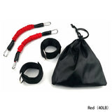 Rubber Resistance Bands for Fitness Training - 20LB to 80LB Adjustable Set