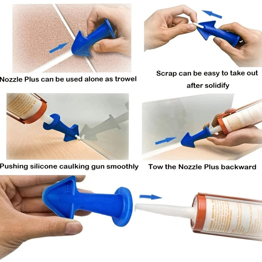 3PCS Silicone Caulk Nozzle Applicator Tools Kit for Sealant and Epoxy
