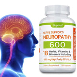 Neuropathy Support Supplement 600mg - Nervous System & Brain Function Aid