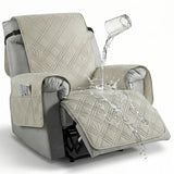 Recliner Cover with Pocket, Anti-Slip Sofa Cushion, Easy Installation