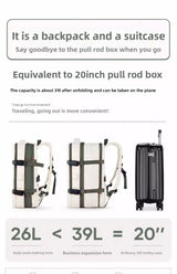 Expandable Travel Backpack for Business and Outdoor Use