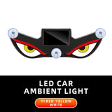 Solar Powered Neon Light LED Car Ambient Lamp USB Rechargeable Cool Effect