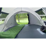4 Person Pop Up Tent for Camping and Hiking, Waterproof Polyester, Gray/Black
