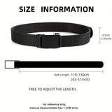 Automatic Buckle Canvas Tactical Belt for Men - Outdoor Workwear