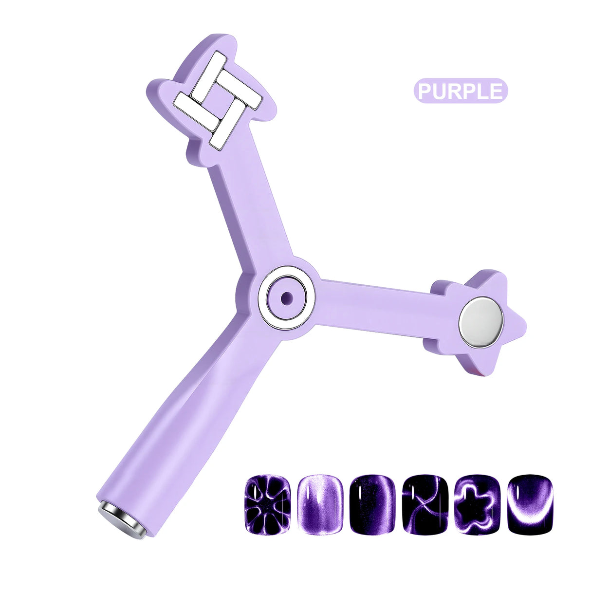 Cat Eye Nail Magnet Tool 4-in-1 for French Star Flower Nail Art Designs