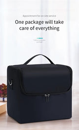 Large Makeup Train Case 4 Tier Organizer Bag for Women Travel Storage