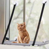 Double-layer Velvet Cat Suspension Bed with Suction Cups - 20kg Capacity