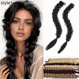Braided Synthetic Hair Ponytail Extension with Elastic Band - Daily Use