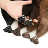 I Tip Hair Extensions Real Human Hair 30g/pack Microlink Capsules 14"
