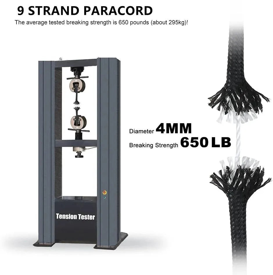Braided Paracord 4mm Thick 30m for Camping, Hiking, DIY Projects