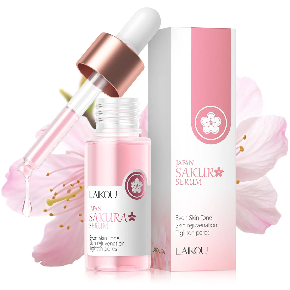 Laikou Sakura Brightening Face Essence 17ml - Moisturizing & Firming