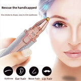 Electric Eyebrow Trimmer Rechargeable Painless Facial Hair Remover for Women