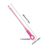 Comfort Silicone Brush Long Handle Soft Rubber Toe Gap Brush for Foot Care