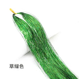 Rainbow Hair Tinsel Kit - Colorful Glitter Extensions for Braiding - 66 Strands
