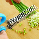 Multi-functional Stainless Steel Kitchen Scissors 3/5 Layer Cooking Tool