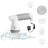 5 In 1 Electric Bath Brush Silicone Handheld Exfoliating Tool USB Waterproof