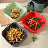 Silicone Air Fryer Baking Pan Liner | High Temp Resistant | Reusable Mat