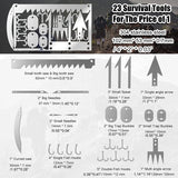 Outdoor Stainless Steel Survival Tool Card for Fishing & Camping