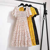 Chiffon Midi Dress for Women | Floral Print | Short Sleeve | Casual Wear