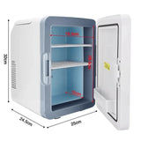 10L Portable Mini Fridge for Bedroom, Compact Design with Low Noise