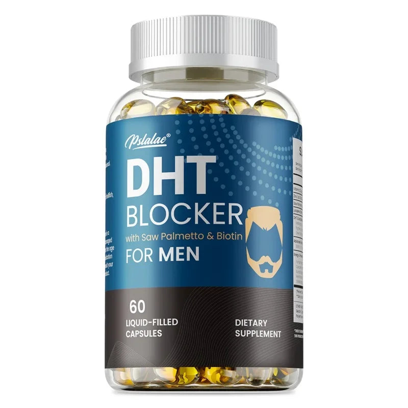 DHT Blockers for Men - Saw Palmetto & Biotin for Hair Growth Support