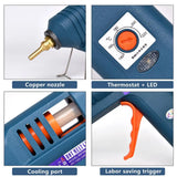 150W Hot Melt Glue Gun with Temperature Control for DIY Projects