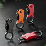 Mini Keychain Pocket Knife Stainless Steel EDC Tool Camping Fixed Blade
