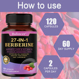 Berberine Capsules with Ceylon Cinnamon and Milk Thistle
