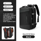 Expandable Travel Backpack for Business and Outdoor Use