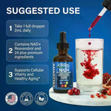 Clean Nutra NAD+ Liquid Drops with Resveratrol and Taurine, 15ml
