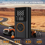 Cordless Mini Tire Inflator 150 PSI Portable Air Compressor for Car Bike