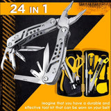24-in-1 Multitool Pliers for Camping, Survival & Hunting Gifts for Men