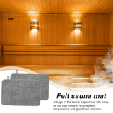 Sauna Mat Set 50x33cm 2pcs Water Absorbent Heat Insulation Cushion